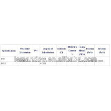 Cmc em pó, grau de perfuração de petróleo, CMC, Carboxymethyl, Food grade, perfuração, Celulose Sódio, Sal de sódio de Caboxy Methyl Cellulose